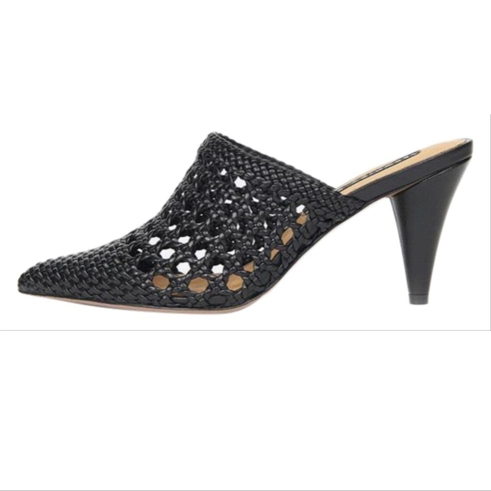 ⚜️ Veronica Beard Dark Brown Woven Mules
